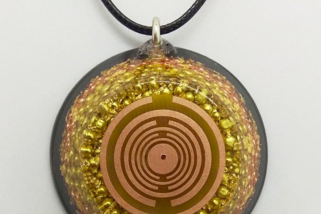 The Golden Dragon Orgone Pendant 