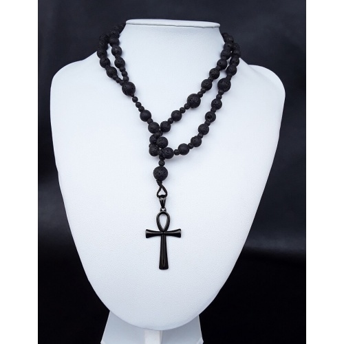 The Ankh (alt. ver.) 5 Decade Catholic Lava Rosary