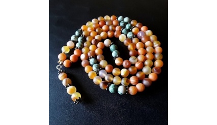 Buddha\'s Divination - 108 Mala Beads Prayer Necklace
