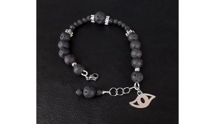 Hecate’s Version of the Volcanic Lave Stone Bracelet