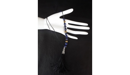 8 mm Lapis Lazuli and Hematite Beads 