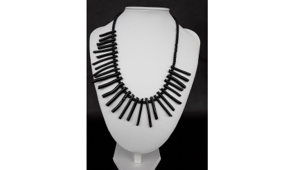 The Zulu Necklace made of Black Coral and 925 pure Silver