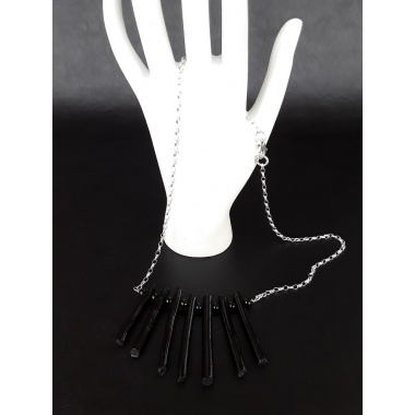 The Zulu Necklace version 2 made of Black Coral and 925 pure Silver