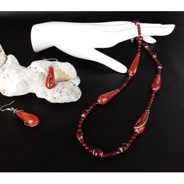 The Cronus Necklace and Earring Jewelry Set, powerful as Cronus himself 
