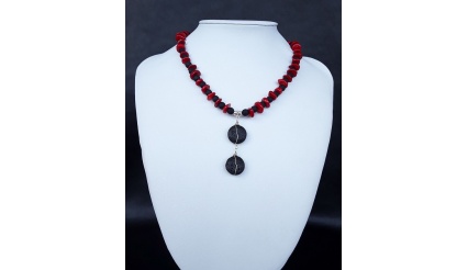 The Black Stone Charm Necklace