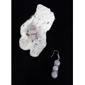 The Rose Quartz Healing Stone Earrings