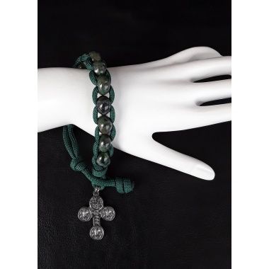 Forest Spirit Military 550 Paracord Wrist Rosary