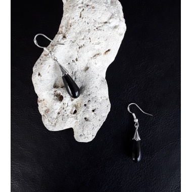 The Black Onyx Healing Stone Earrings Set