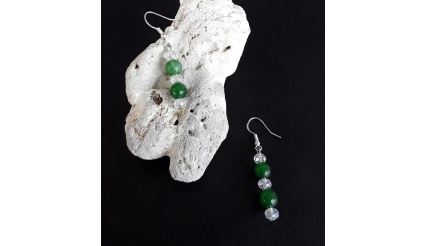 The Emerald Healing Stone Earrings