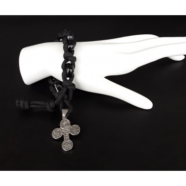 Trough Darkness Military 550 Paracord Wrist Rosary