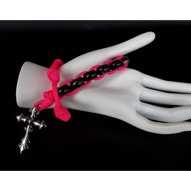 Female Templar Military 550 Paracord Wrist Rosary