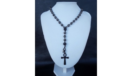 The galvanized Ankh (alt. ver.) 5 Decade Catholic Rosary 