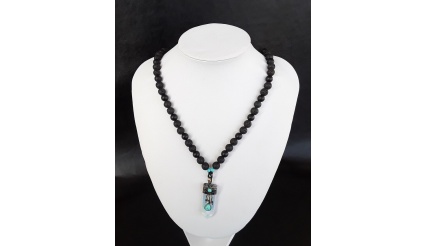The Opalite Volcanic Lava Onyx Necklace