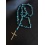 The Blue Christ Nail 5 Decade Catholic Rosary 