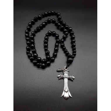 The Black Polygon 5 decade Catholic Rosary
