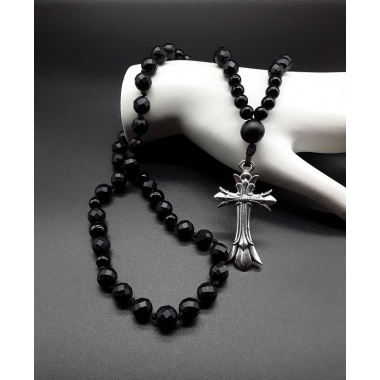 The Black Polygon 5 decade Catholic Rosary