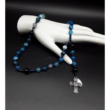Anglican Light Blue Rosary - Our Holy Father 