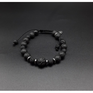 The Black Lava Stone Bracelet