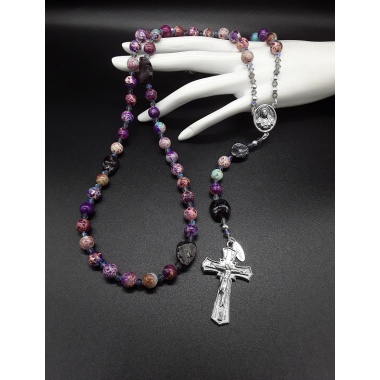 The Imperial Holy Mother Swarovski Rosary