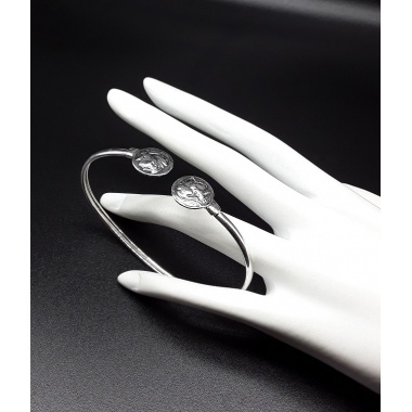 The Alexander Cuff Bracelet made of 100% pure and solid 925 Silver