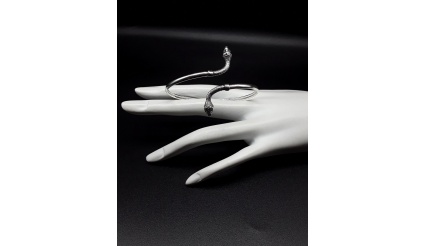 The Ophion Cuff Bracelet made of 100% pure and solid 925 Silver