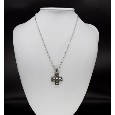 The Silver Square Cross Necklace (Ver. 2)	