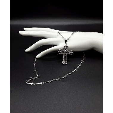The Silver Vintage Cross Necklace