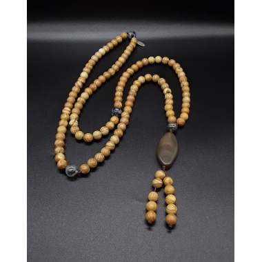 Buddha's Holy Ground, 108 Pure Prayer Beads Necklace 