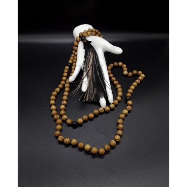 The Jasper 108 Mantra Mala Tassel Necklace