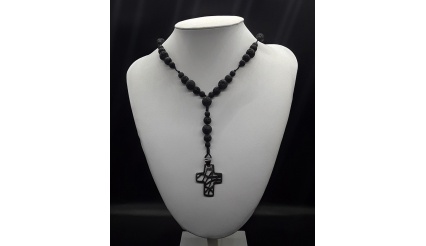 The Designer Dark 5 Decade Catholic Rosary	