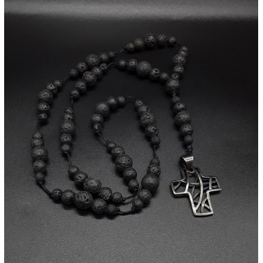 The Designer Dark 5 Decade Catholic Rosary	
