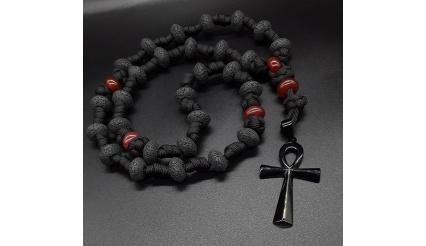 Through Darkness Anglican Ankh Paracord Rosary (Unique ver)