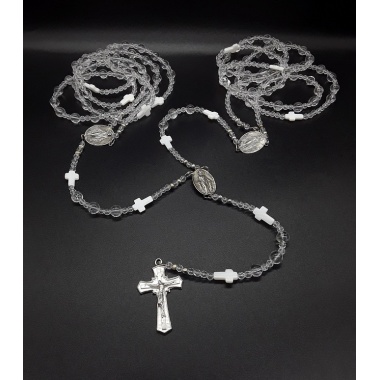 The Silver Wedding Lasso Rosary