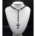 The Multicolored Ankh 5 Decade Catholic Rosary 