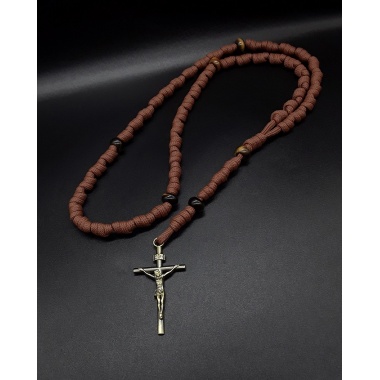 The Crucifix Prayer Knotted 5 Decade Rosary
