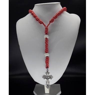 The Crucifix Howlite Knotted 5 Decade Rosary
