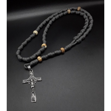 The Crucifix Jasper Knotted 5 Decade Rosary