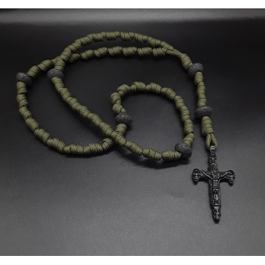 The Skull Lava Knotted 5 Decade Rosary