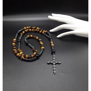 The Skull Cross 5 Decade Catholic Rosary 
