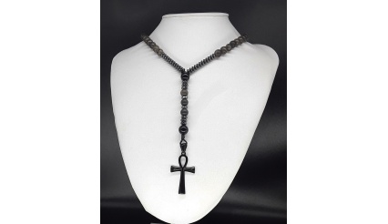 The Dark Ankh elite 5 Decade Catholic Rosary