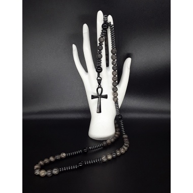 The Dark Ankh elite 5 Decade Catholic Rosary
