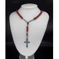 The Red Dawn Ankh elite 5 Decade Catholic Rosary