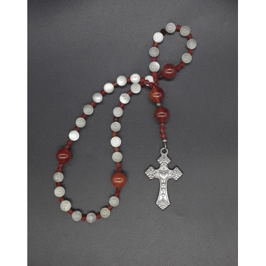 The Anglican Moonstone Carnelian Rosary