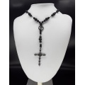 The Black Skull 5 Decade Catholic Rosary	