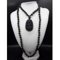 The Dark Guardian 108 Mala Tassel Necklace