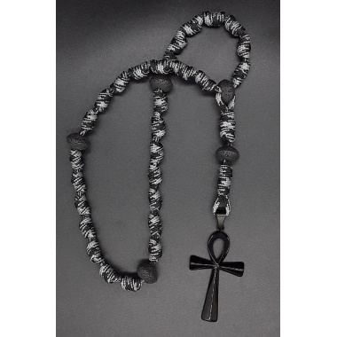 The Crucifix Lava Knotted Anglican Rosary