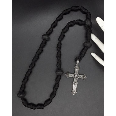 The Crucifix Skull Knotted Anglican Rosary