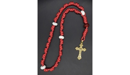 The Carnelian Heart Knotted Anglican Rosary