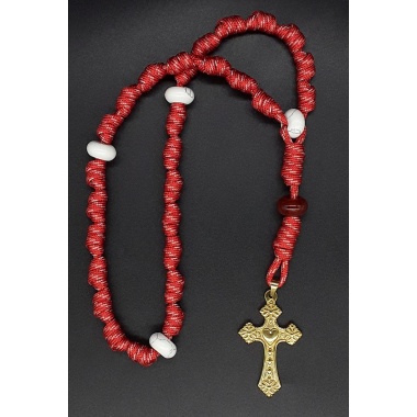 The Carnelian Heart Knotted Anglican Rosary