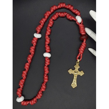 The Carnelian Heart Knotted Anglican Rosary